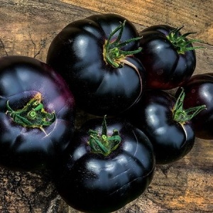 Rosii Black Beauty (0.2 g) seminte tomate negre carnoase tip Inima de Bou, miez rosu dulce, seminte putine, Legutko - Img 4