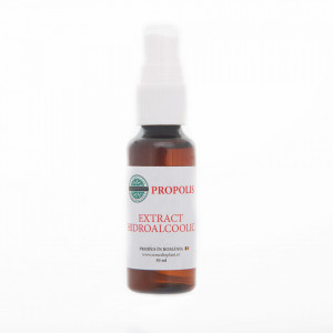 Tinctura de propolis (30 ml), extract hidroalcoolic natural antiinflamator, antiviral, antimicotic, cicatrizant