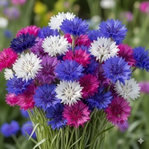 Albastrele mix - Chaber Blawatek (1 g) seminte Centaurea cyanus mix de culori, Legutko