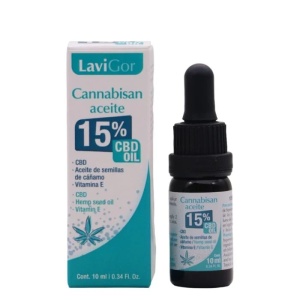 Cannabisan Aceite 15% (10 ml) ulei cu cannabidiol si vitamina E, efect antiinflamator si de ingrijire a pielii, LaviGor