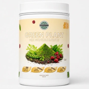 Green Plant - Mix Superalimente (500 g) supliment mix proteic vegan, cu superalimente verzi si fructe organice, pentru energie, vitalitate