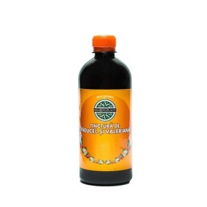 Tinctura de Paducel si Valeriana (500 ml), extract hidroalcoolic natural, adjuvant pentru afectiuni cardio-circulatorii, insomnii, menopauza, colesterol