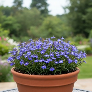 Lobelia albastra (0,25 g), seminte Lobelia erinus pitica, inflorire abundenta toata vara, Kertimag - Img 4