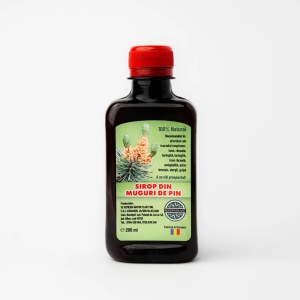 Sirop din Muguri de Pin (200 ml) supliment natural pentru confort respirator si respiratie usoara