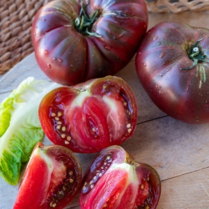 Rosii Noire de Crime (0,3 g) seminte tomate Negre de Crimea soi extratimpuriu nedeterminat, fructe extrem de aromate, Kertimag - Img 2