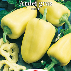 Ardei dulce Feher (0,5 g), seminte soi nedeterminat, ardei lung alb, dulce, pentru umplut, Prima Sementi - Img 2
