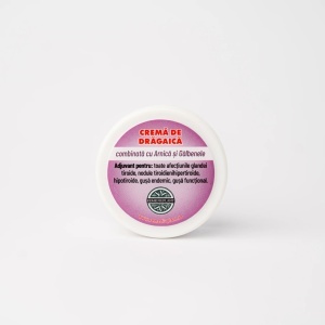 Crema de Dragaica, Arnica si Galbenele (100 g) crema din plante pentru masaj reconfortant in zona gatului si a decolteului