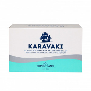 Sapun cu efect sporit de curatare si glicerina Karavaki (125 g), sapun grecesc efect antiseptic, Papoutsanis