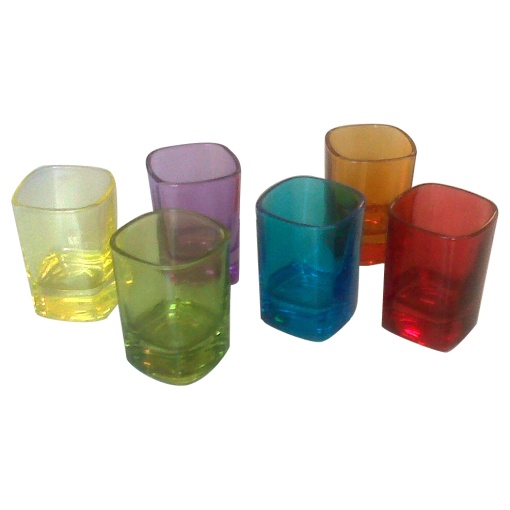 Set 6 Pahare Shot Colorate 5.5cl Viva