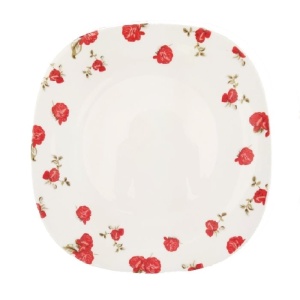 Farfurie Intinsa Opal Patrata Decor 27cm Red Mahour