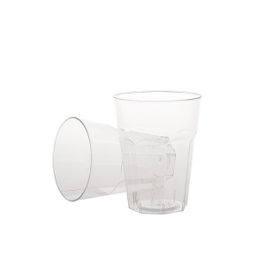 Pahare apa Cristal RD.350 350 ml, PS, transparent,D82 mm , h105 mm, 500 buc