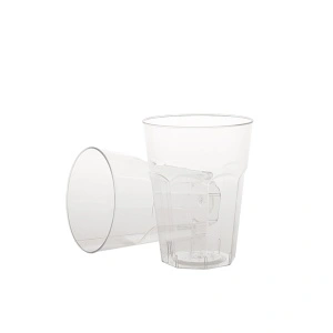 Pahare apa Cristal RD.350 350 ml, PS, transparent,D82 mm , h105 mm, 500 buc