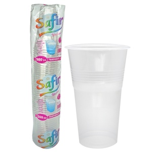 Pahare 500 cc PP ,transparente, D95 mm, h149 mm, 50 buc