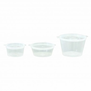 Sosiera rotunda cu capac atasat 30 cc, 50 buc/set