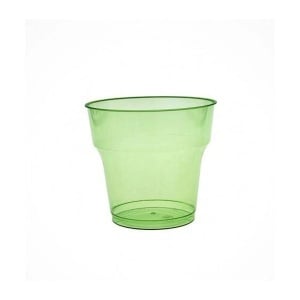 Pahare Cristal 180 ml,PS, color/verzi, D78mm h70mm, ,25 buc,40set/bax - Img 1