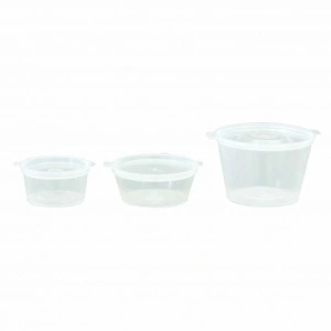 Sosiera rotunda cu capac atasat 70 cc, 50 buc/set