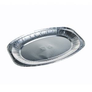 Platou oval din aluminiu 25 cm , 252×180 mm, 10 buc