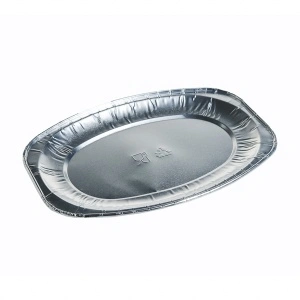 Platou oval din aluminiu 25 cm , 252×180 mm, 10 buc