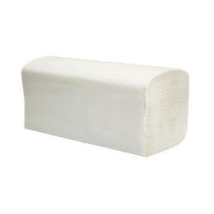 Servetele dispenser Horeca pliate in V, 2 straturi albe 150 buc/pac 25X21 cm