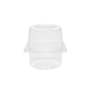 Caserole 620 cc 1 savarina cu capac atasat IT-401,OPS/PET transparent,85×85 mm,100 buc/set