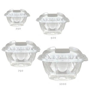 Caserole 750 cc Diamond, PET transparent, D170mm, 50 buc - Img 3