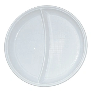 Farfurii reutilizabile cu 2 compartimente 210mm 50buc/set