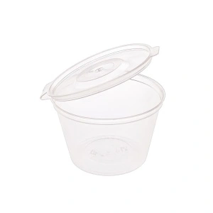 Sosiera rotunda cu capac atasat 120 cc, 50 buc/set
