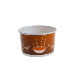 Boluri pentru supa 520ml, carton , color, D110 mm, 50 buc/set - Img 2
