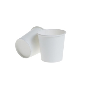 Pahare 4 oz Carton +PE , 118 ml, albe , D68 mm , 50buc