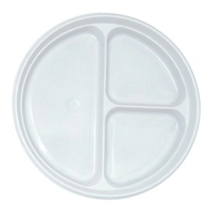 Farfurii reutilizabile cu 3 compartimente 210mm 50buc/set