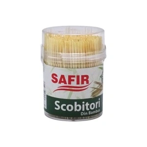 Scobitori tub 400 buc/tub ,bambus, 2×65 mm, 12tub/set