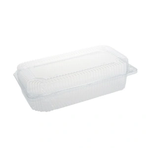 Caserole 1340 cc dreptunghi cu capac atasat IT-359U, PET transparent, 110X214 mm, 50 buc/set