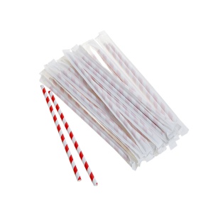 Paie drepte ambalate individual Safir, color, D8 mm, h240 mm, 100 buc - Img 3