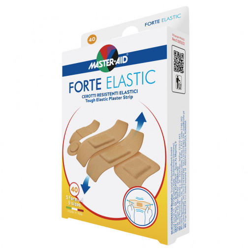 Plasturi rezistenți Forte Elastic Master-Aid, 40 bucăti
