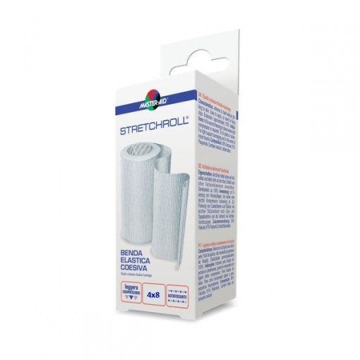 Bandaj elastic autoadeziv Stretchroll Master-Aid, 4mx8cm