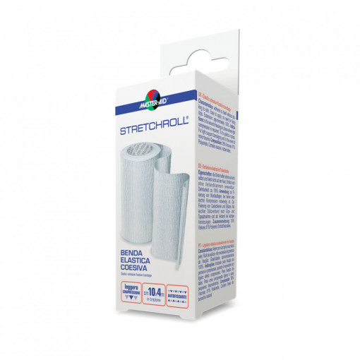 Bandaj elastic autoadeziv Stretchroll Master-Aid, 4 m x 10 cm