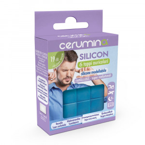 Cerumina SILICON - dopuri pentru urechi din silicon modelabil, 6 bucăți - Img 1