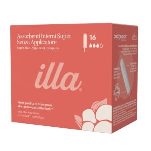 Tampoane interne din bumbac organic, Super, 16 bucati, Illa (Copy 1)