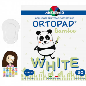 Ortopad – Ocluzoare albe pentru copii, Master-Aid, 50 bucăți - Img 1
