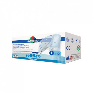 Rolă leucoplast Rollflex Acqua Stop, Master-Aid, impermeabil, 2m x 10 cm - Img 2