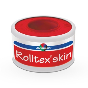Rolltex Skin banda adeziva pentru fixare (leucoplast) panza 2.5cm x 5m, Master-Aid
