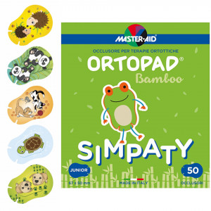 Ortopad Simpaty – Ocluzoare colorate pentru copii, Master-Aid, 50 bucăți, multiple dimensiuni - Img 1
