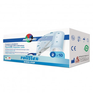 Rolă leucoplast Rollflex Acqua Stop, Master-Aid, impermeabil, 2m x 10 cm - Img 1
