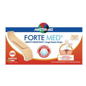 Plasturi Forte Med, Master-Aid, ultra-rezistenți, 78x20 mm, 100 bucăți