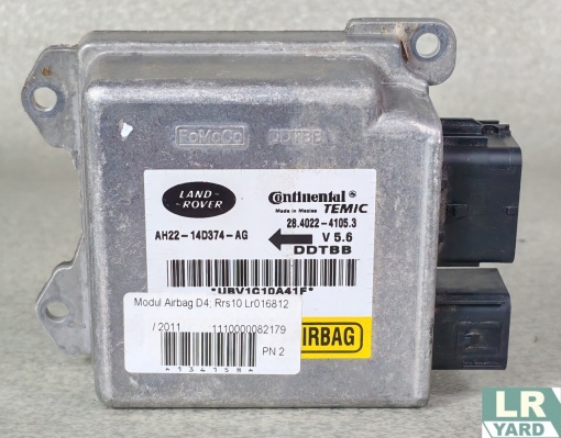 Airbag module DISCOVERY 4 2010-2016; RANGE ROVER SPORT 2010-2013 LR016812 AH2214D37474AG