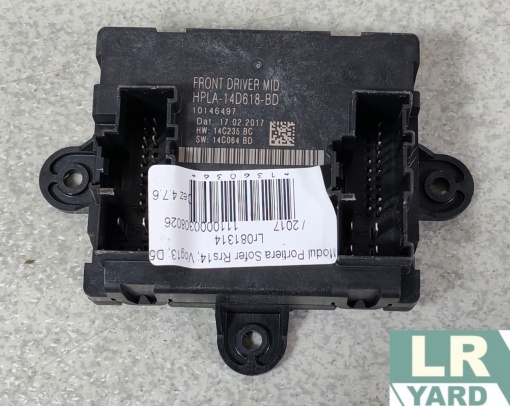 Driver door module RANGE ROVER SPORT 2014-2022; RANGE ROVER 2013-2022; DISCOVERY 5 &gt;2017 LR081314