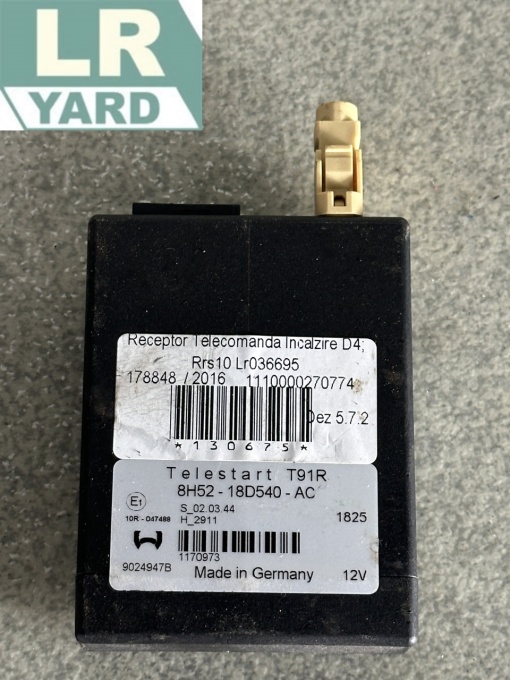 Heating remote control receiver DISCOVERY 4 2010-2016; RANGE ROVER SPORT 2010-2013 LR036695