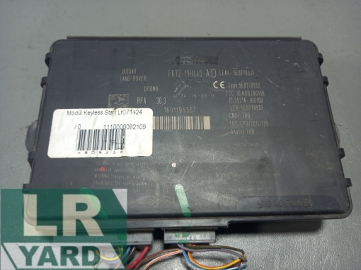 Jaguar XE RANGE keyless start module; Jaguar XE RANGE; Jaguar ALL NEW XF; Jaguar F-TYPE; Jaguar F-TYPE; Jaguar F-PACE; DISCOVERY 4 2010-2016; RANGE ROVER EVOQUE 2012-2018; DISCOVERY SPORT &gt;2015 LR071424 FK7219H440AD