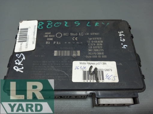Modul Keyless Entry DISCOVERY 4 2010-2016; RANGE ROVER EVOQUE 2012-2018; RANGE ROVER 2013-2022; Jaguar XF; Jaguar XJ ≥2010; Jaguar F-TYPE RANGE ROVER SPORT 2014-2022 LR071386 DPLA-19H440-BF