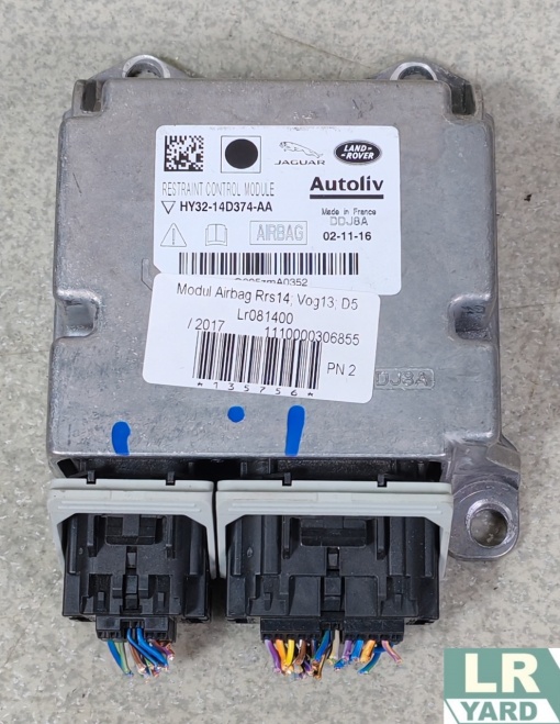 Modul airbag RANGE ROVER SPORT 2014-2022; RANGE ROVER 2013-2022; DISCOVERY 5 2017≥ LR081400 HY32-14D374-AA